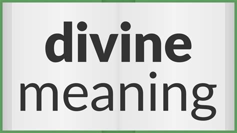 what does divine mean.